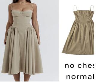 Summer 2026, European And American Strapless Dresses, New Waist-Cinching Fashionable And Sexy Slip Dresses