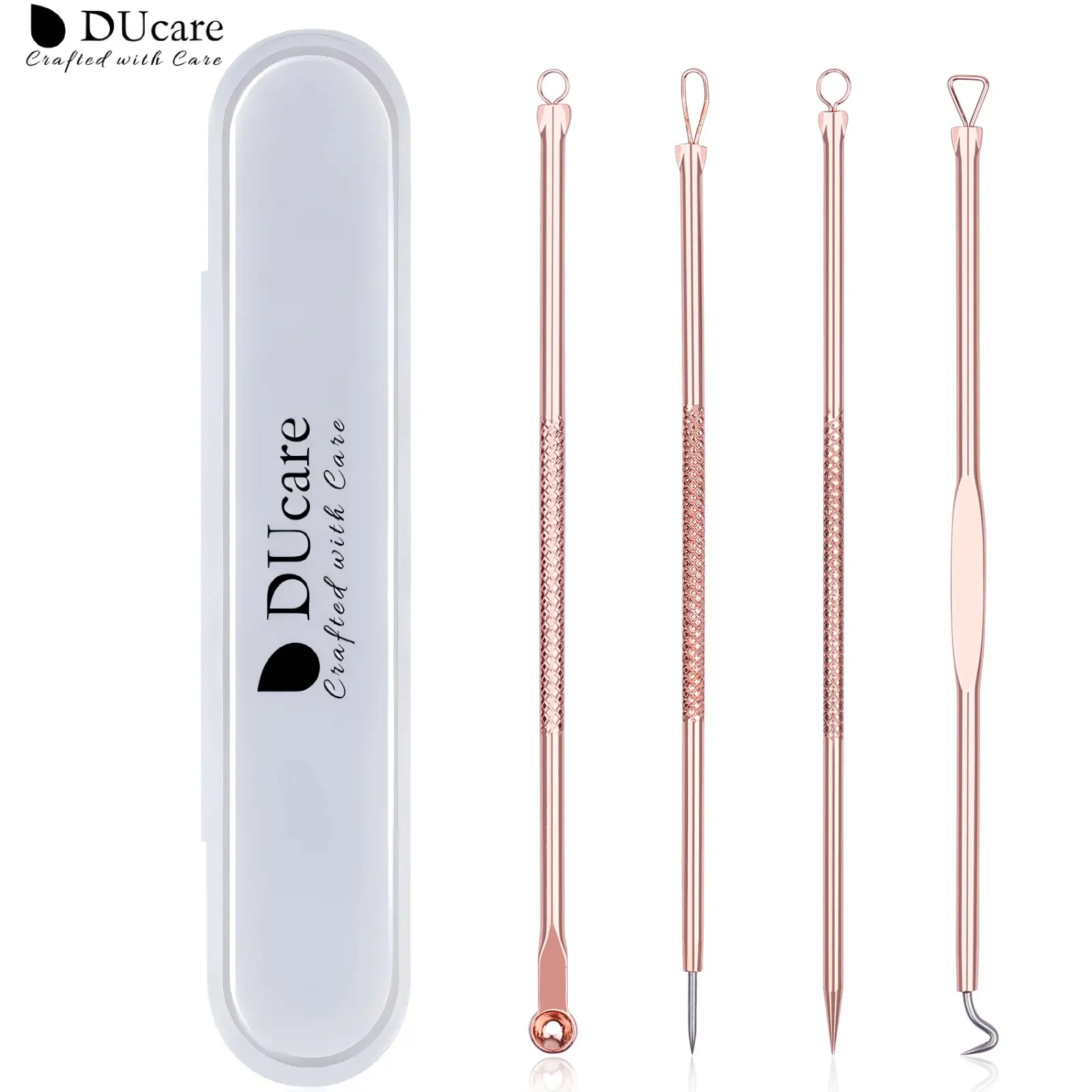 Professional Blackhead Remover Kit with Mini Storage Box, Medical-Grade Stainless Steel Needles, Precision Pimple Popper & Comedone Extractor, Nose Blackhead Removal, Skin Care Tool
