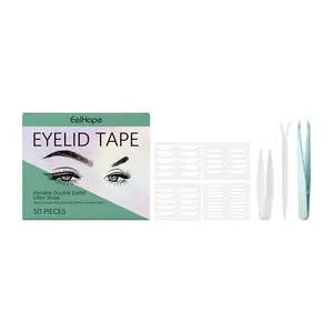 EELHOE Lace Double Eyelid Tape Glue-Free Invisible Breathable Super Adhesive Long Lasting Natural Eye Enlargement Aid Set