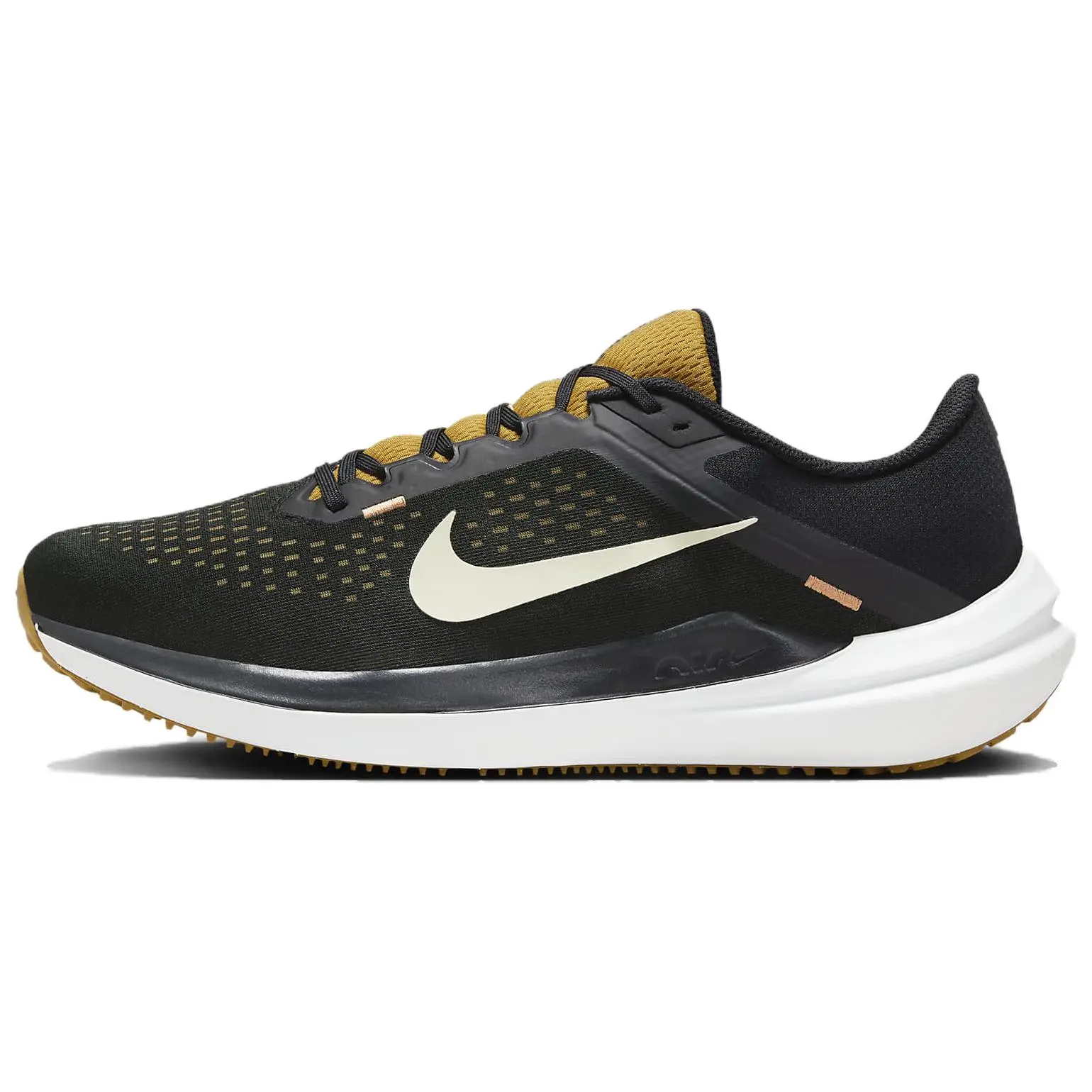 Nike Air Winflo 10 Men's Comfortable Low-Top Casual Running Shoes in Black Verifiable, with credentials and supporting global authentication