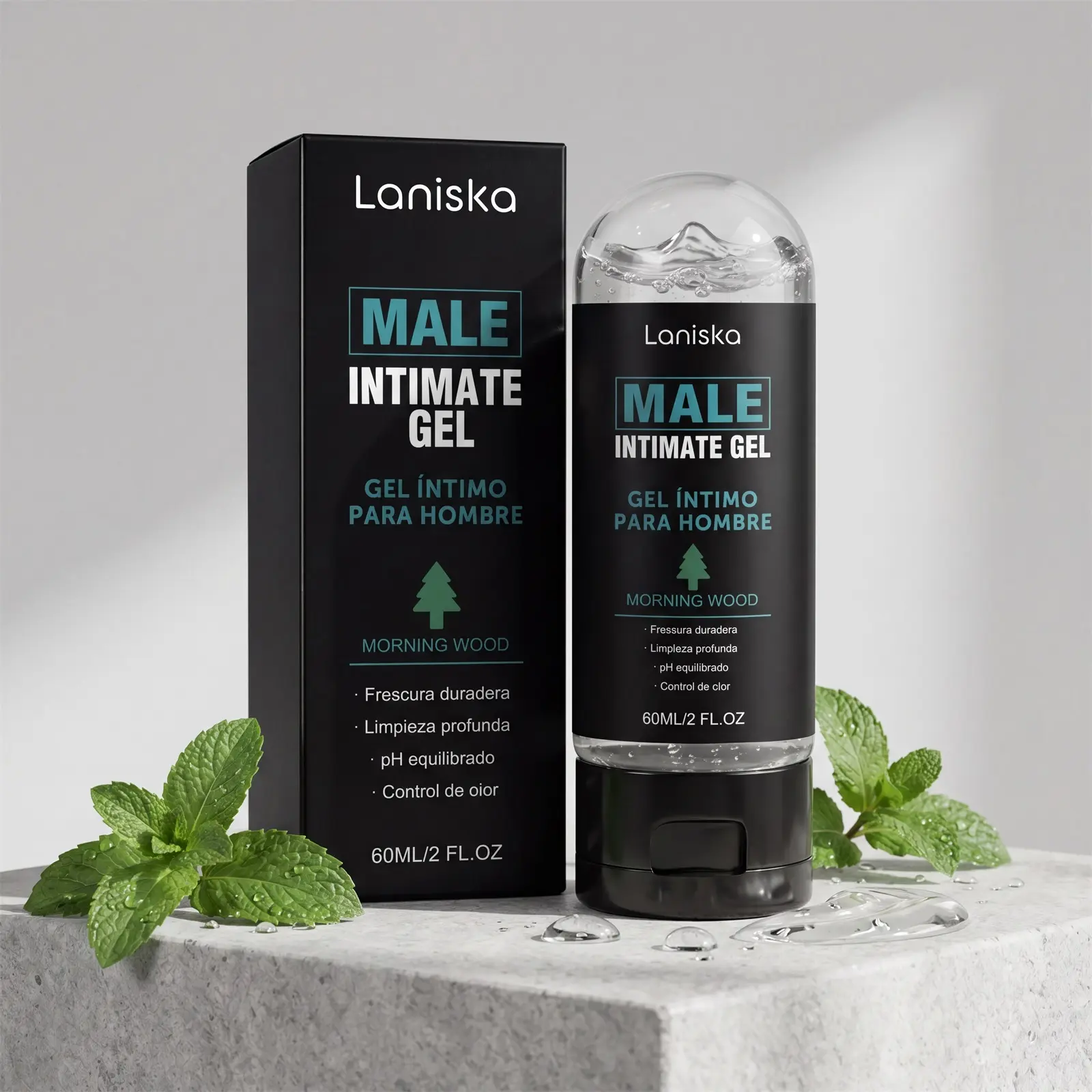 Men's Intimate Wash - Official Product Deep Cleanse for Private Parts Combats Odor Sweat, 2 FL.OZ / 60ml, Body Care Daily Cleansing Bath Gel Cleanser