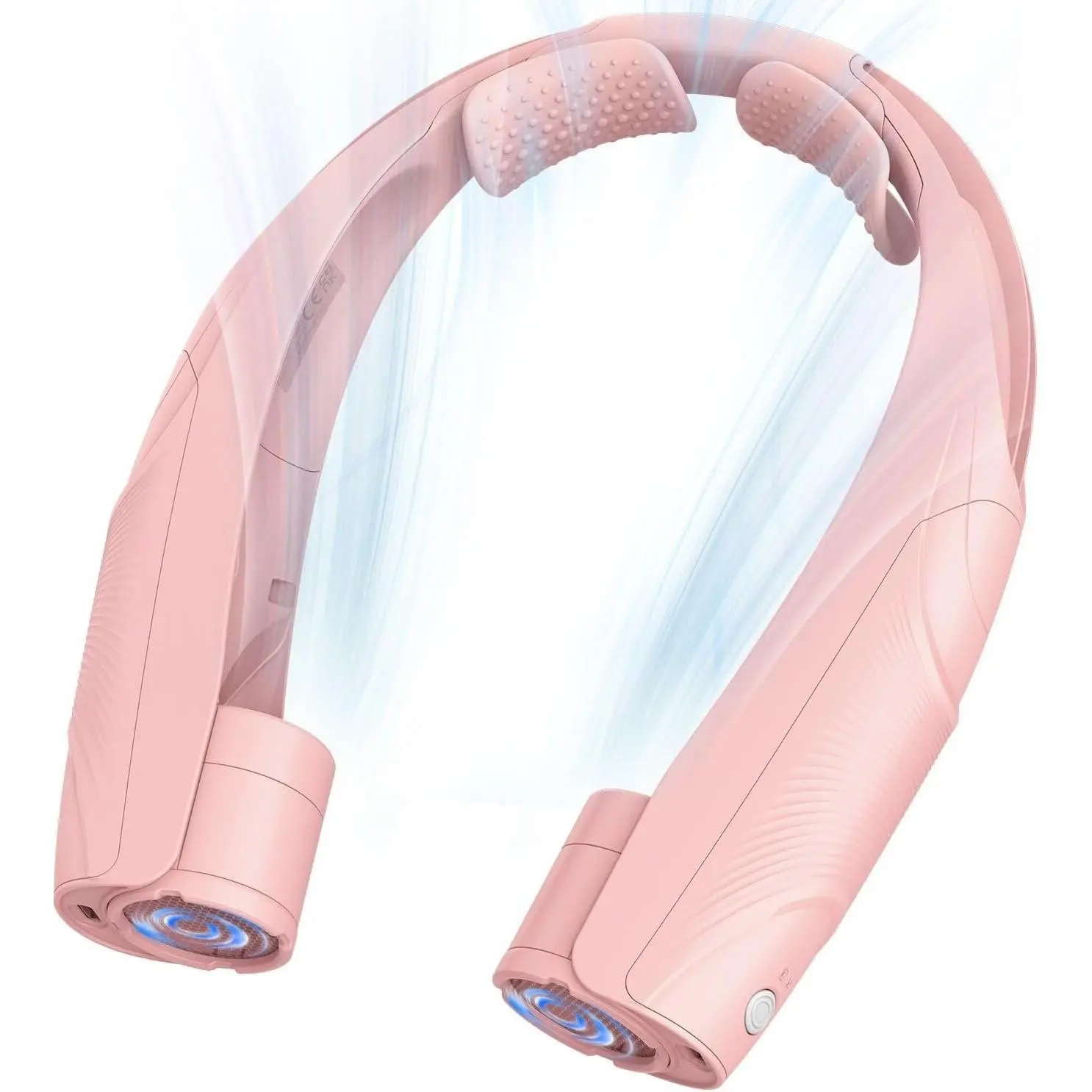 Portable Neck Fan, 6000mAh USB Rechargeable Hands Free Personal Fan, 6 Adjustable Speeds, Faster Cooling Wearable Fan, Ultra Quiet for Outdoor, Travel, Home, Office - PinkGift