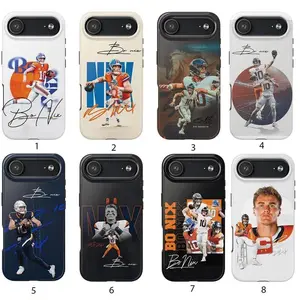 Bo Nix Collections Phone Case, Bronco The Country Shockproof Case Cover Compatible With iPhone 16 15 14 13 12 11 Pro Max X XS