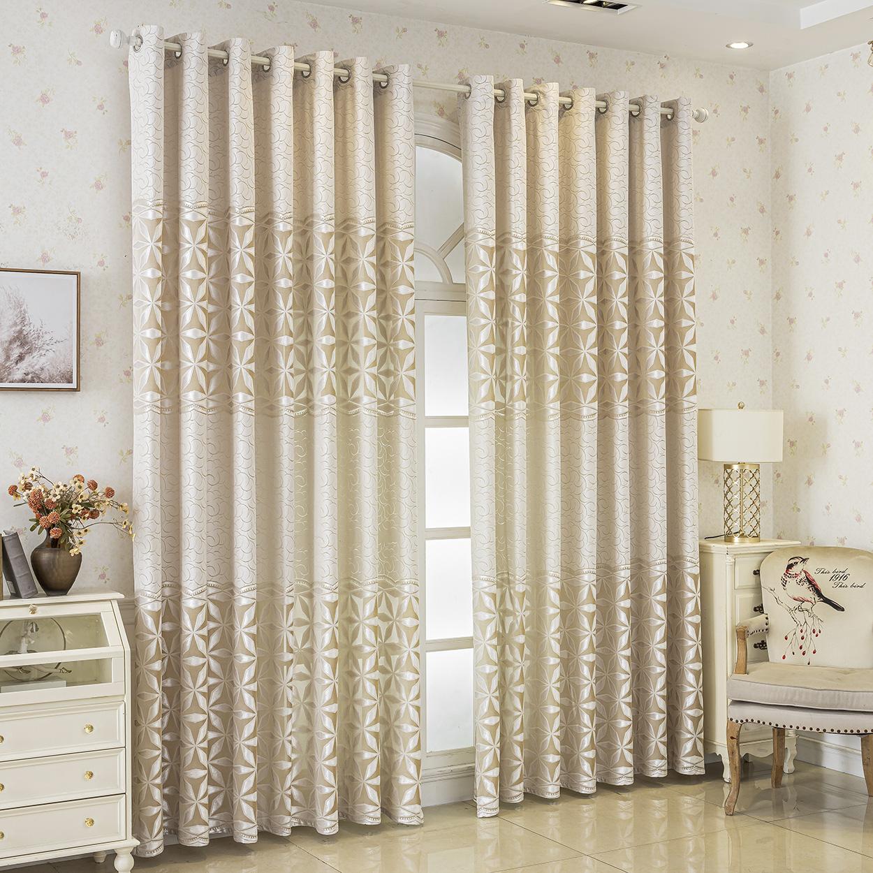 Geometric Pattern Curtain, 1 Panel Modern Simple Window Curtain, Home Decorative Curtain, Home Decoration Curtain, Home Textile for Living Room, Balcony, Bedroom or Restaurant