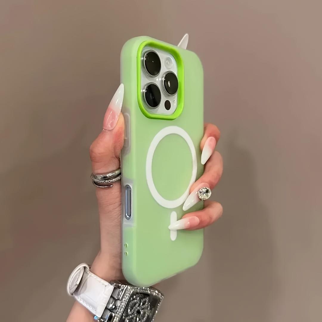 Aesthetic Full-Coverage Protective Shockproof Case for Apple iPhone 17/Air/16/XR/11/12/13/14/15 Plus Pro Max/PLUS Unisex Stylish & Elegant Premium Magnetic Jelly Dual-Layer Phone Case