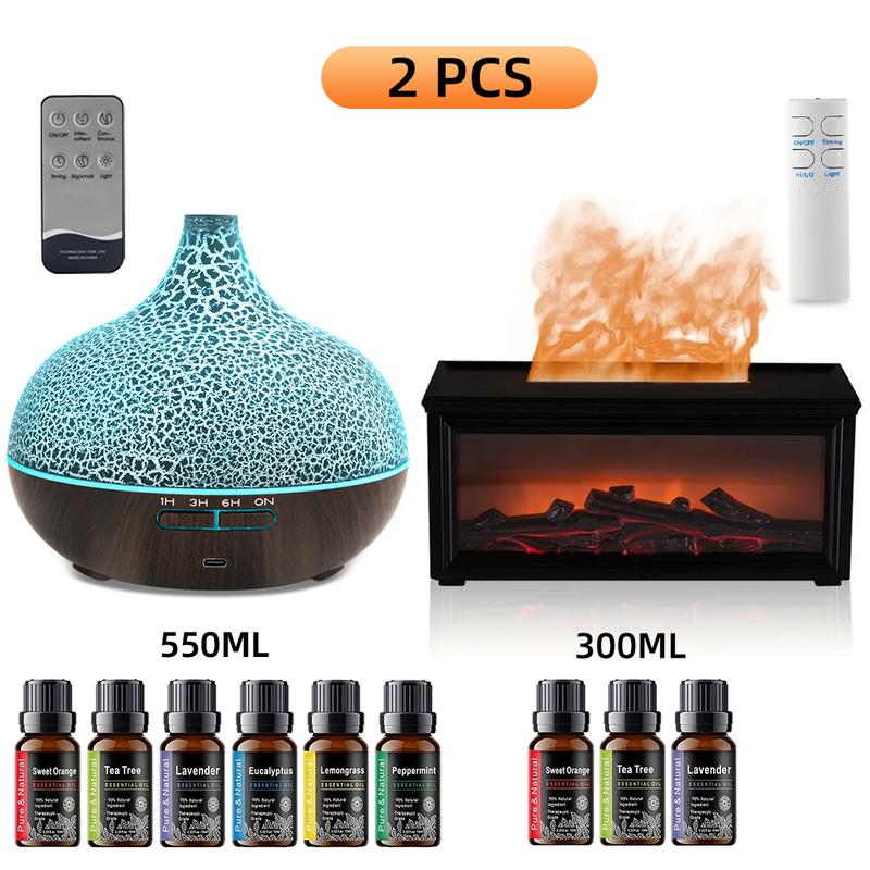 Aroma Diffuser Set, 2 Pack with Remote and Timer, Quiet Essential Oil Diffusers with 7 Color LED Lights for Home, Bedroom, Office, Yoga , Auto Shut-Off humidifier Aroma Diffuser Set, 2 Pack with Remote and Timer, Quiet Essential Oil Diffusers with 7 Color LED Lights for Home, Bedroom, Office, Yoga , Auto Shut-Off humidifier
