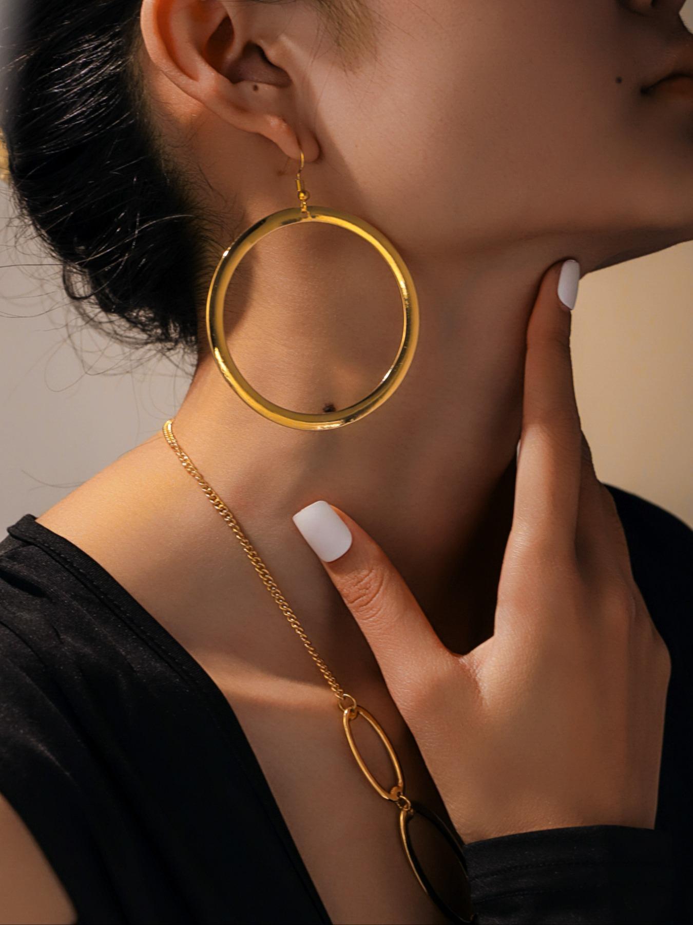 Women's Elegant Hollow Out Design Necklace & Earrings, Boho Style Jewelry Set for Party, Daily Decor, Trendy All-match & Exquisite Jewelry for Birthday Gift, Fashionable Jewelry Set