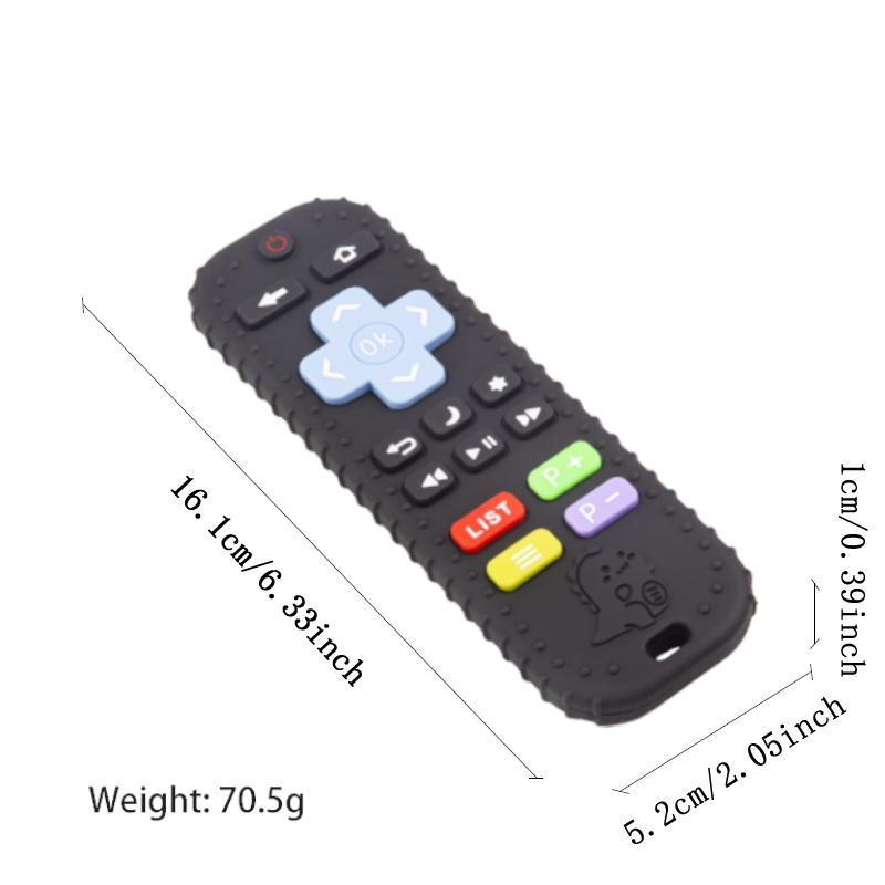Baby Teething Toys Set of 10, TV Remote Shape, Safe Soft Chewable, Relief Toy for Infant Gums, Promotes Sensory Development