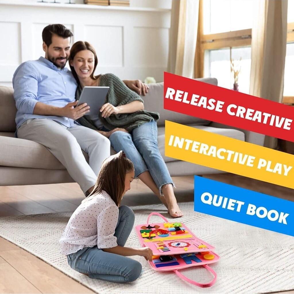 Baby's Creative Toy, 1 Set Fun Early Learning Handheld Preschool Busy Board Activity Sensory Educational Toy for Babies and Toddlers #GLOBAL PICKS