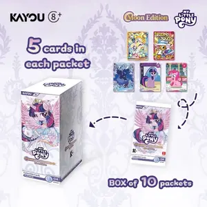 Official Kayou My Little Pony Card Pack,Friendship Eternal cards moon edition 004 SEA, English Version, Original Packaging, Birthday Gift, Prize Item, Fun Collectible Cards