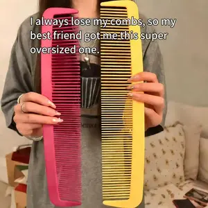 38cm Oversized Comb - Lightweight, Easy-to-Hold Giant Creative Hair Styling Fun Prop, Decorative Salon Accessory, Events & Props for Festival Performances, Perfect Gift for Stage Shows