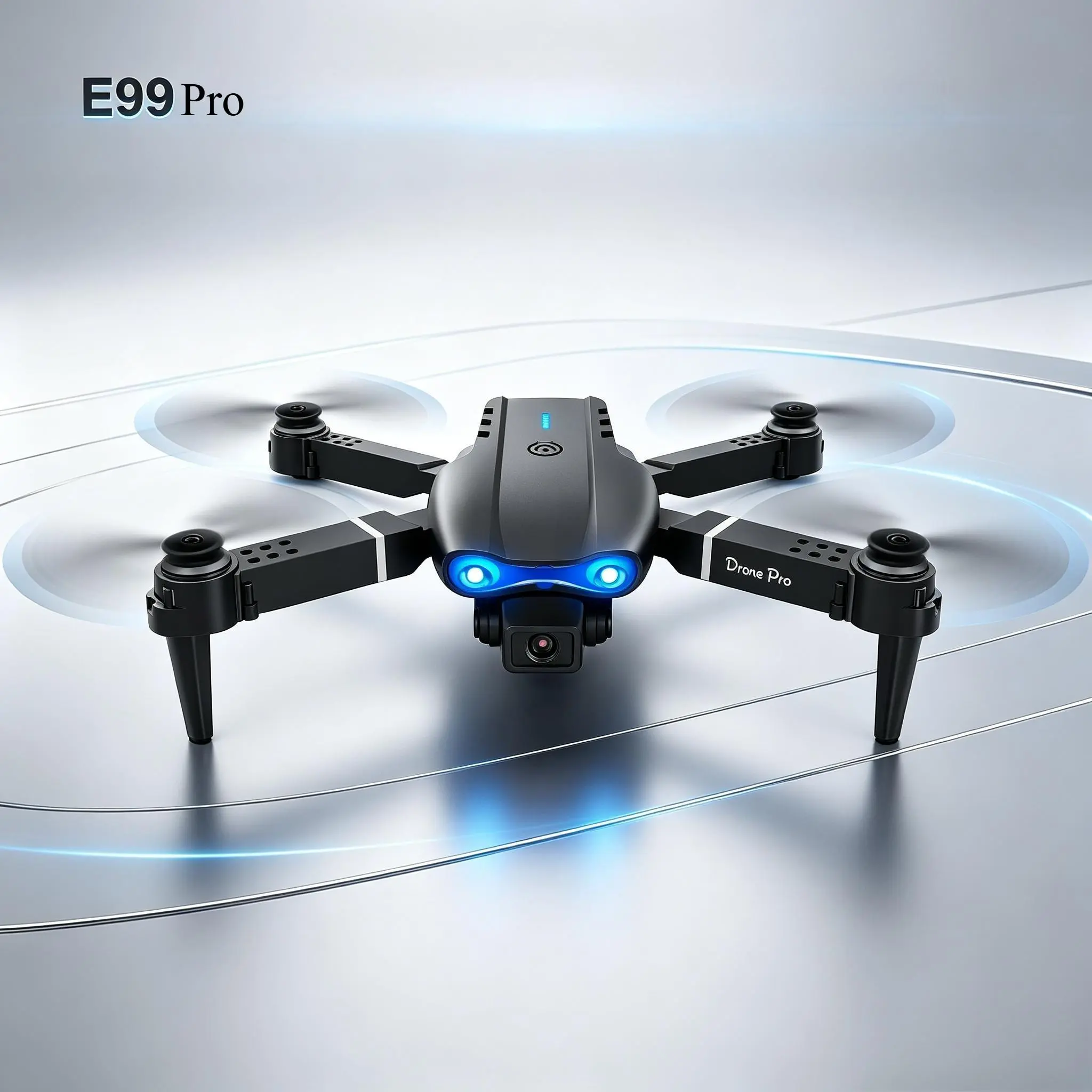 E99Pro New Upgrade Remote Control Quadcopter Toy with Plastic Body, 2 Rechargeable Batteries for Outdoor Enthusiasts' Recreational Flying