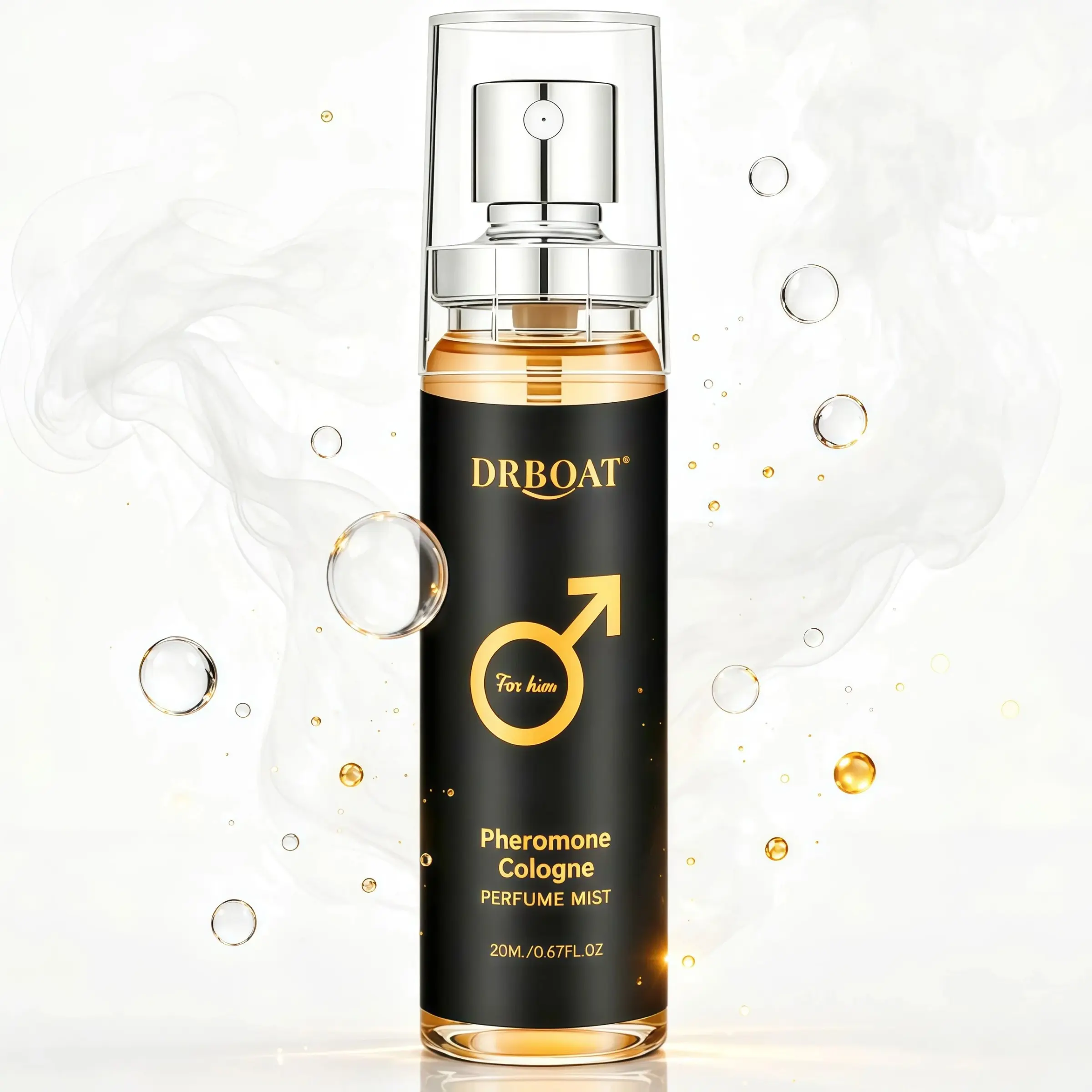 Cologne Pheromone Mist - Rich 20ml Perfume Mist for Man,Exude Charm Eau De Cologne,Potable Fragrance Body Mist, Faux Natural Body Scent, For Daily Use, Convenient for Travel.Touch up Your Fragrance Anytime.
