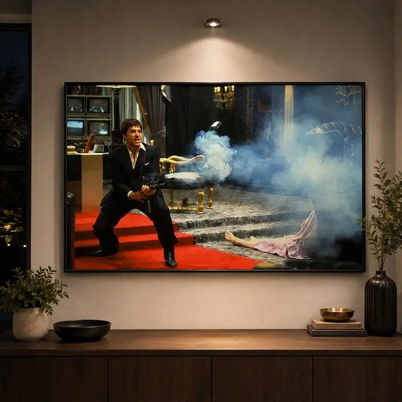 Al Pacino as Tony Montana Poster Print, Living Room Wall Decor, Home Poster, Classic Movie Wall Art, Gangster Film Decor, Man Cave Decor, Bedroom Decor, Gift for Movie Fans