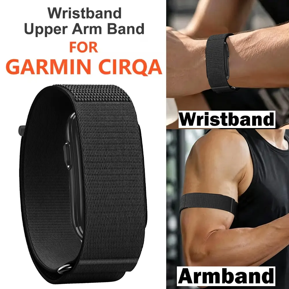 Premium Nylon Biceps Arm/Wristband for Garmin CIRQA Smart Band Strap Fitness Tracker Strap for Garmin CIRQA Smart Band Accessory