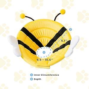 MITTENS Soft Cat Cone, Adjustable Cat Recovery Collar, Elizabethan Collar for Cats