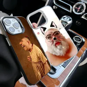 Ugly Man Funny Phone Case Colorful Cartoon Meme Protective Cover Compatible with iPhone 11-17 Pro Max/Plus & Samsung Galaxy S23-S25