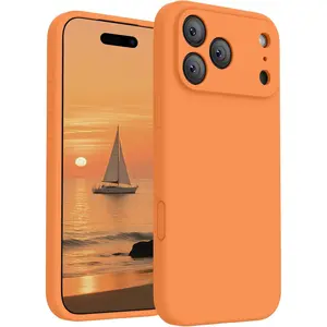 FireNova Magnetic for iPhone 17 Pro Max Case, Compatible with MagSafe, [Integrated Silicone Camera Control Button] [Camera Protection] Anti-Scratch Microfiber Lining Phone Case, 6.9", Orange