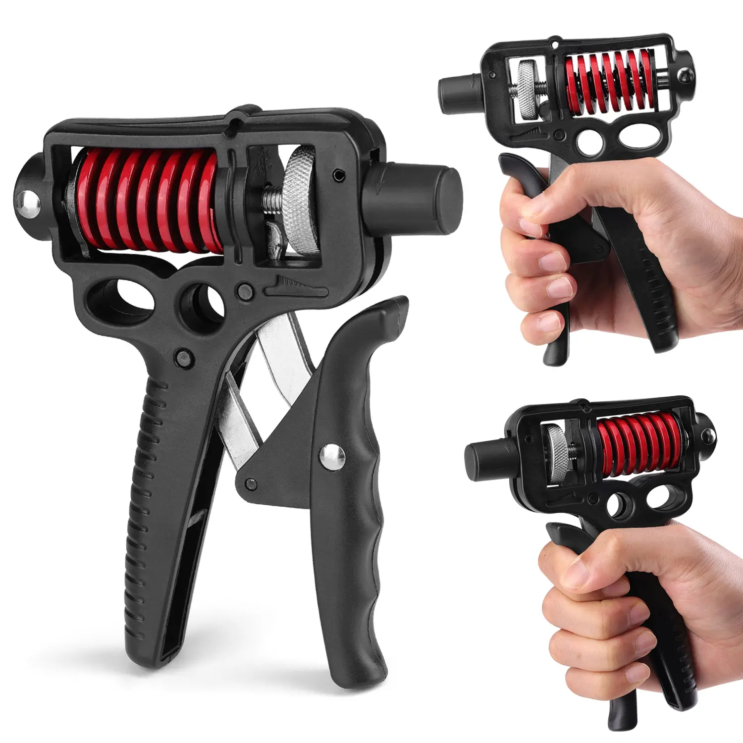 Adjustable Hand Grip Strengthener - Portable Handheld Fit Steel Spring Tool, Forearm Wrist Trainer, Finger Exerciser for Gym Workouts, Strength Train, Unisex, Strength Training