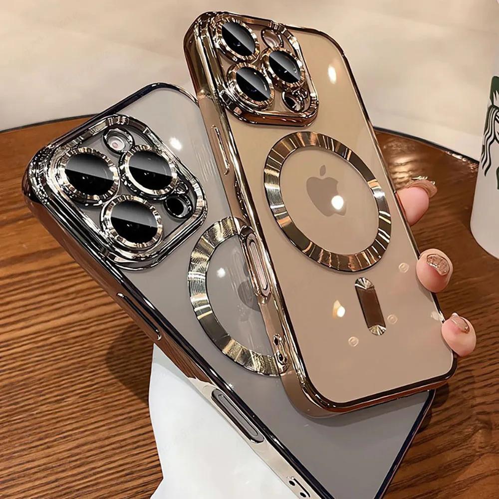 New Official Desert Gold Phone Case For iPhone 17Air 17 16 15 14 13 12 11 Pro Max Plus Clear Magsafe Magnetic Lens Protect Soft Cover