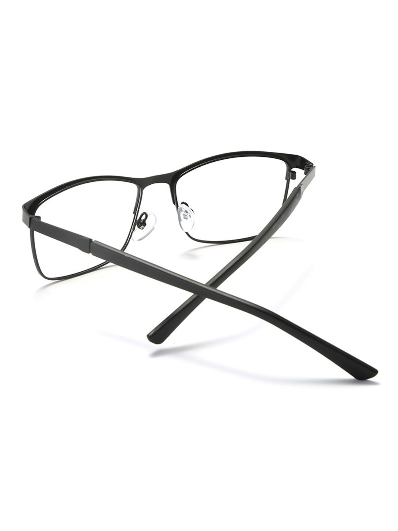 Photochromic Glasses, Minimalist Business Metal Full Frame Eyeglass, Fashion Eyeglasses for Men & Women, Photochromic Glasses for Daily Wear, Stylish Eyeglass, Lightweight Eyeglasses
