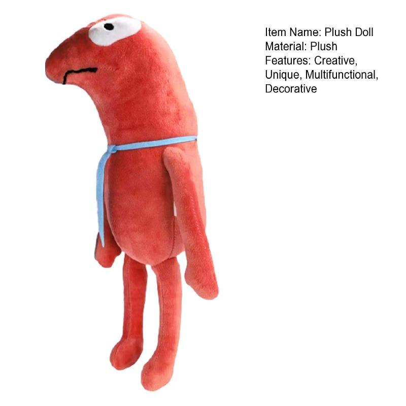 Smiling Friends Red Guy Plush Toy, Soft Meme Character Stuffed Doll, Cute Cartoon Plushie Gift for Fans & Kids