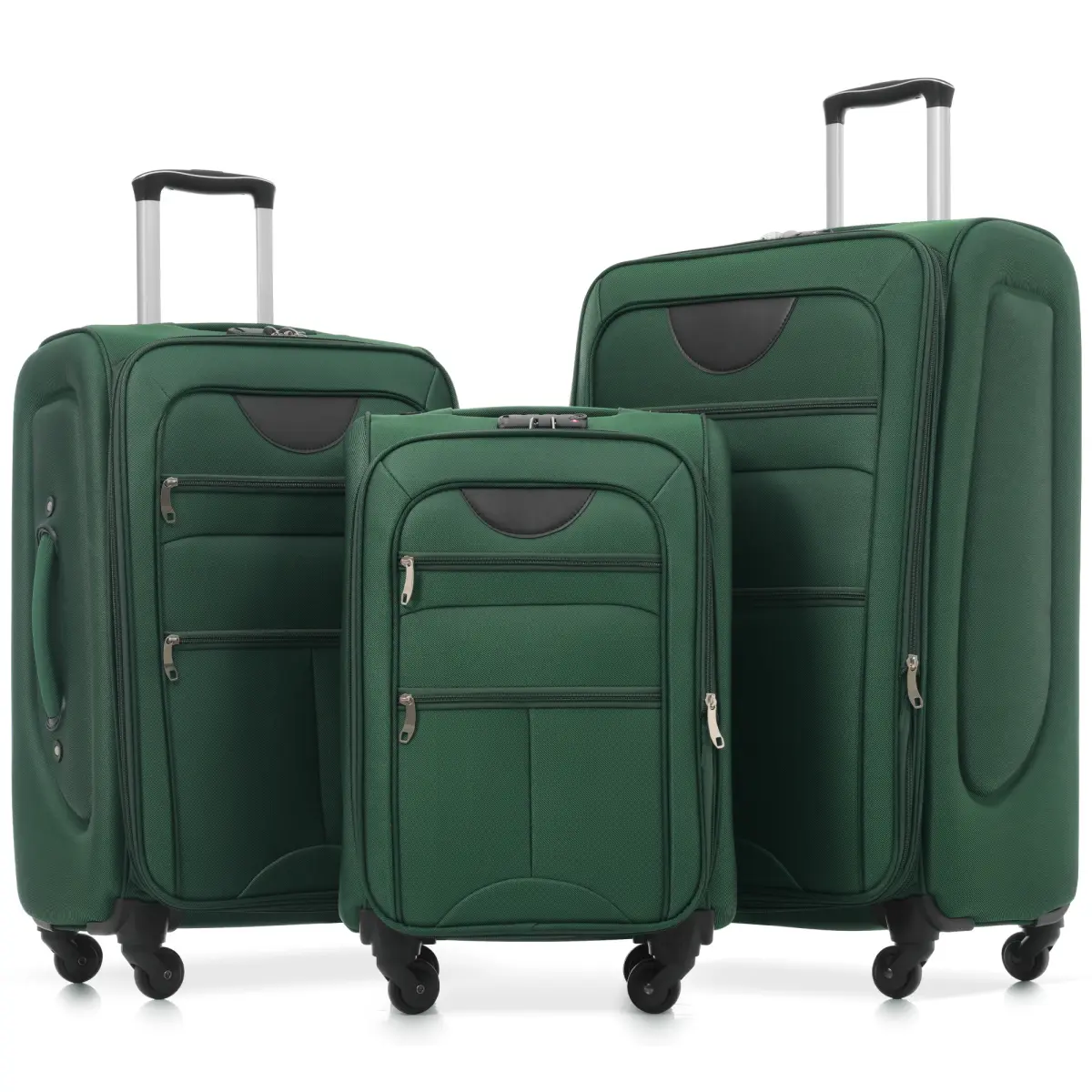 Softside Luggage Set 3 Piece Expandable Suitcase Upright Spinner Softshell Lightweight Luggage Travel Set-22/26/30 inches