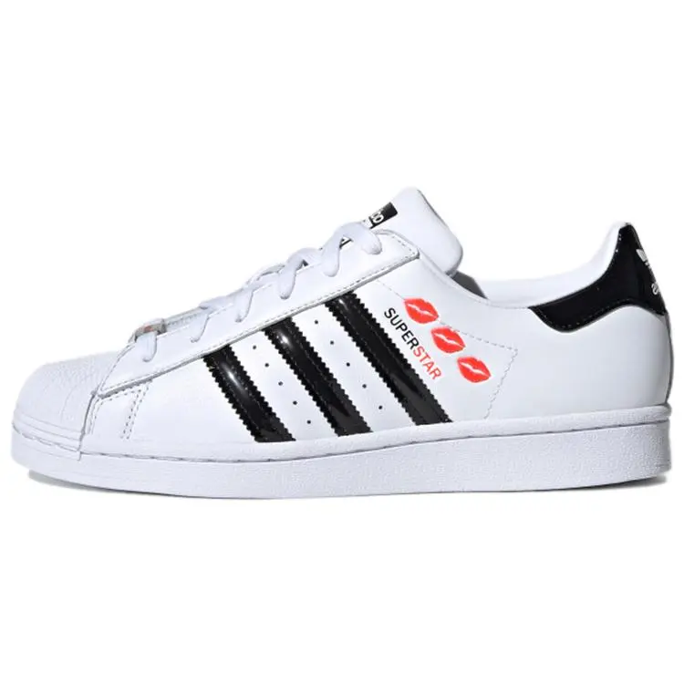 adidas Originals Superstar Synthetic Leather Durable Low-Top Skate Shoes FY0258