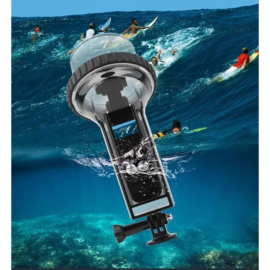Waterproof Underwater Acrylic Housing Case for Osmo Pocket 3, Crystal Diving Shell Camera Accessory with Color Filters