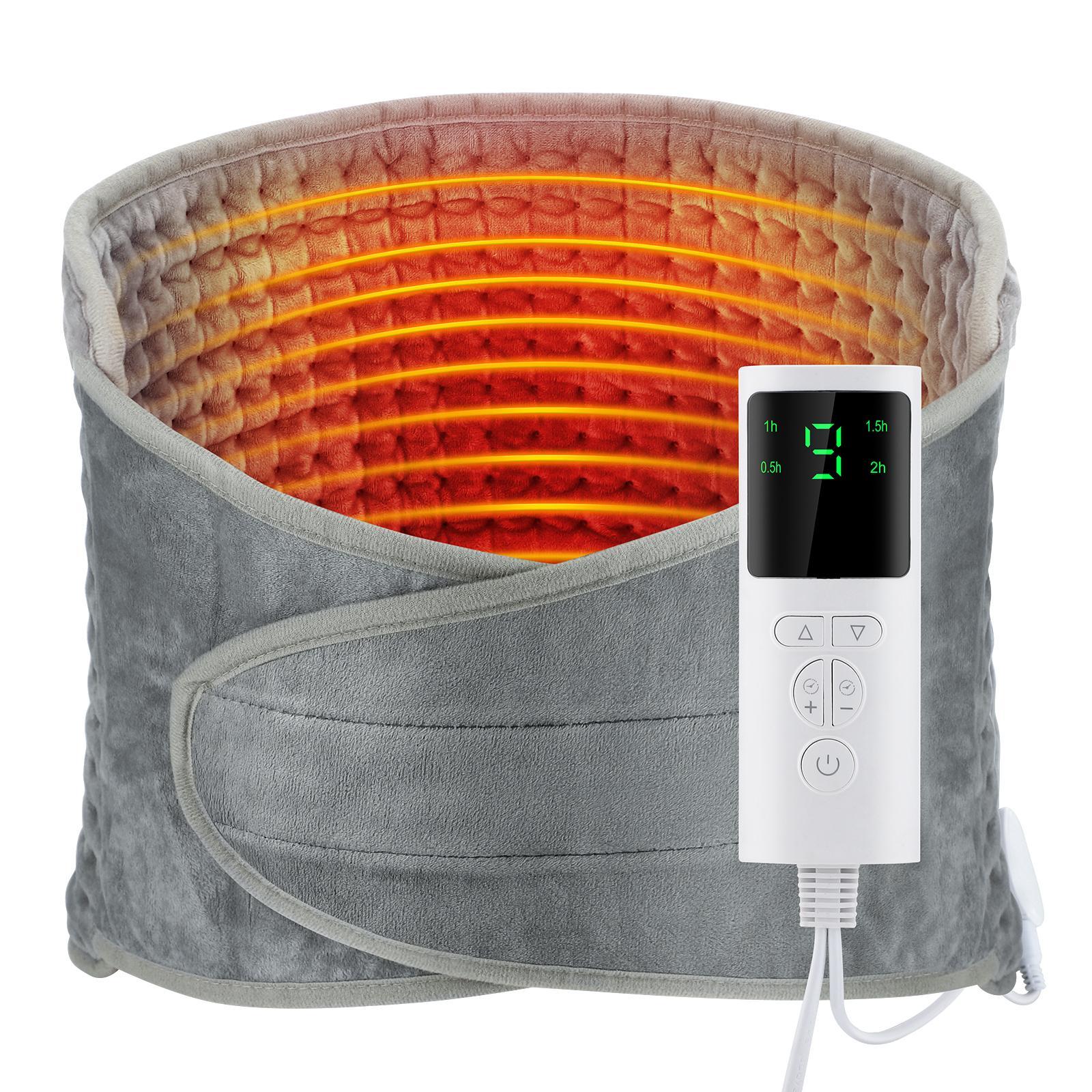 Electric Heated Waist Belt, 1 Count Washable Electric Heating Pad, 9-level Temperature Adjustment & 4-level Timing Heating Pad, Adjustable Heating Temperature, Suitable for Women & Girls & Adult, Heated Wrap