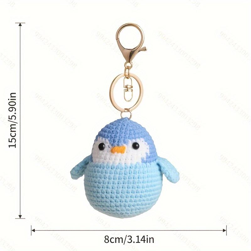 bag keychain 4 Pack Cute Penguin Keychain Charms - Hand- Fabric Penguin Decorations with Hanging Loops, Pink/Orange/Gray/Blue Penguins for Christmas, Thanksgiving Gifts, Home, Bags, Party Decor - No Electricity Needed, Penguin Gifts, Holida