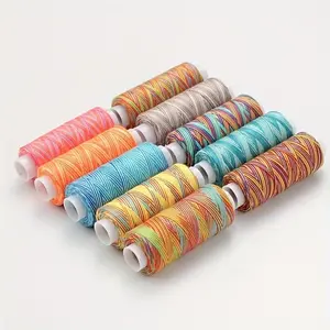 10 Rolls Gradient Rainbow Sewing Thread, Multi-Purpose Embroidery Repair Thread, DIY Craft Sewing Machine Cross Stitch Thread