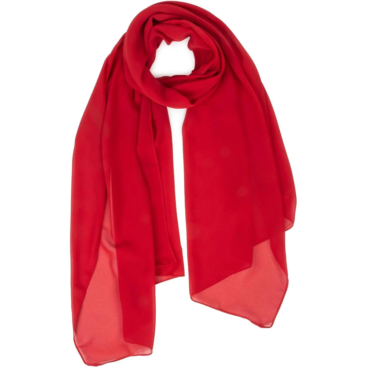Women Lightweight Chiffon Scarf Breathable Solid Color Sun-proof Shawls | Long Chiffon Shawl for Evening Dress,Sun Protection Shawl,Versatile Scarf  Wrap