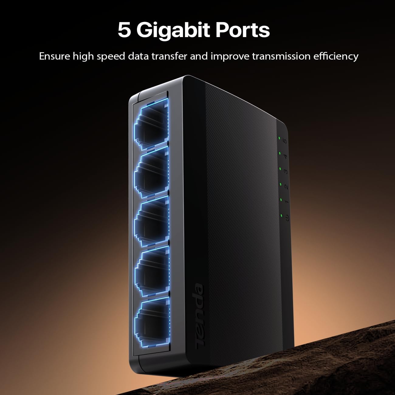 SG105, 5 Port Gigabit , Unmanaged Ethernet , Office Ethernet Splitter, Plug & Play, Plastic Case, Desktop/ Wall-Mount, Fanless Quiet, Limited Lifetime Protection