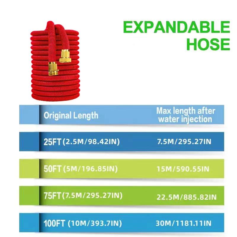 Expandable Garden Hose High Pressure Multi-Function Watering Wash Car Soft Tube Irrigation Pipe, Durable & Flexible Gardening Tool