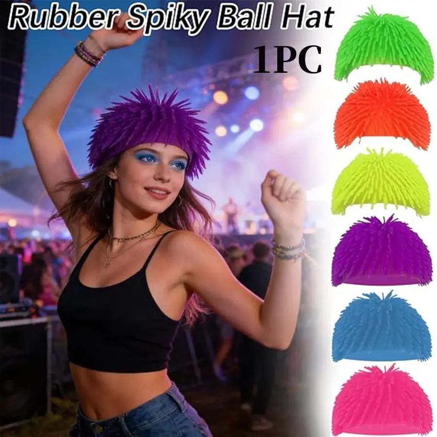 Funny Spiky Ball Prank Hat, Hilarious Cosplay Headgear for Men, Women, Kids, Perfect for Halloween, Birthday, Christmas, Parties, Party Hats