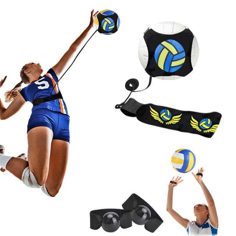 Volleyball Smash Artifact Air Ball Control Training Set for Adults & Kids Rebound Waist Binding Equipment with Auxiliary Practice Balls