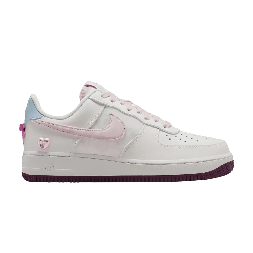 Nike Womens Air Force 1 'Valentine's Day' 2026 (women's sizes) Sail/Silt Red/Sail/Light Armory Blue/Peony/Burgundy Crush sneakers IQ4937 161