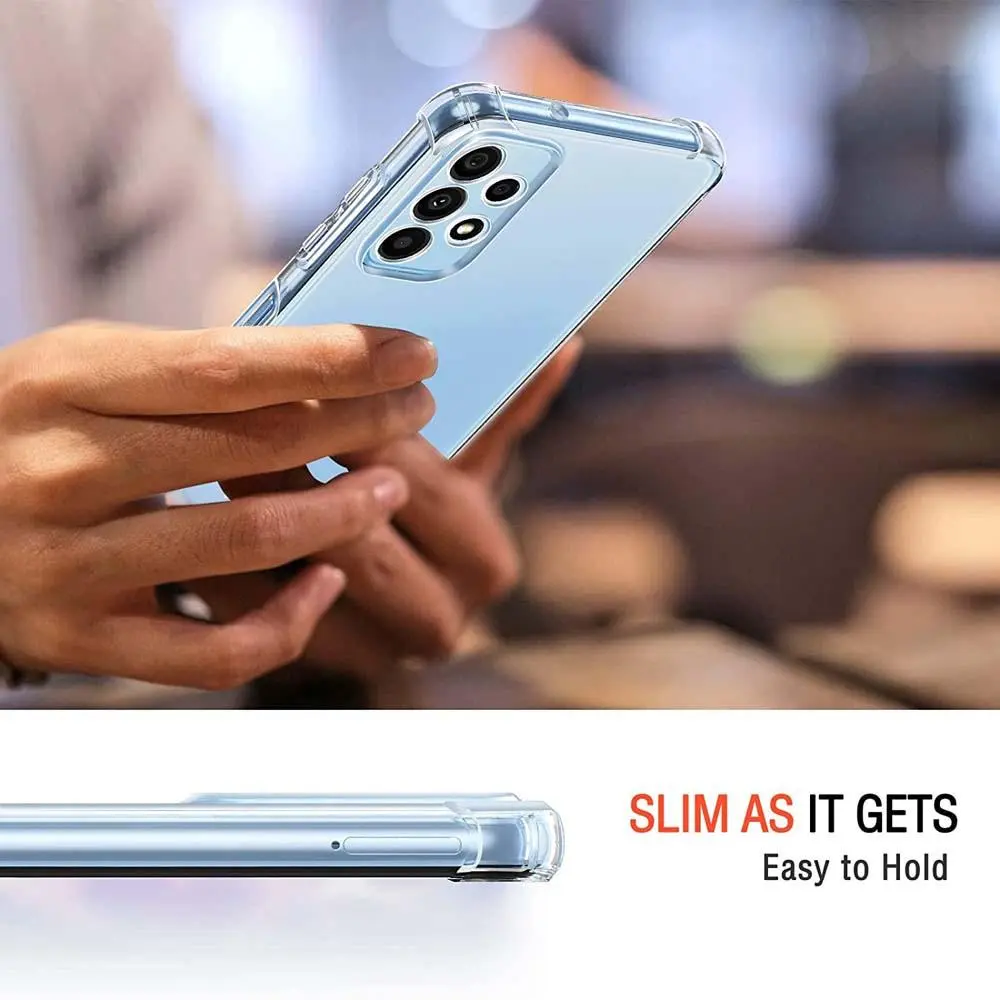 Phone Case - The Transparent Shockproof Case Is Compatible with Samsung Galaxy A23, A33, A53, A73, A12, A41, A51, A13, A22, A32, A52, A72, A14, A34, A54 5G And Features a Clear Design