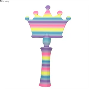 3D Printed Crown Magic Wand Tap To Pay Card Holder NFC Contactless RFID Payment Clip Cute Princess Portable Quick Checkout Gadget