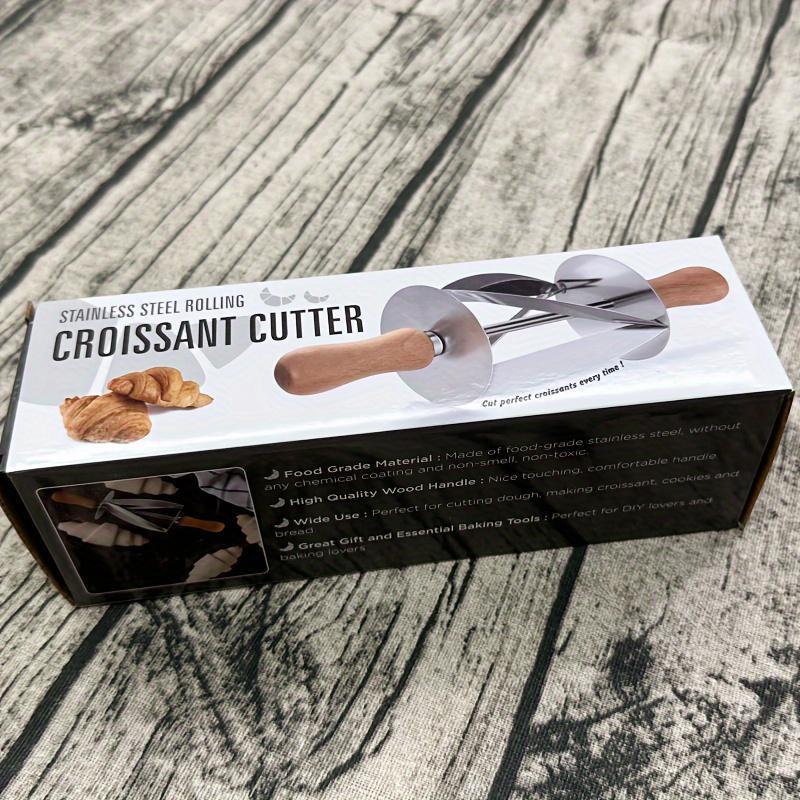 HANYUE Stainless Steel Roller Dough Cutting Tool, Special Croissant Baking Tool