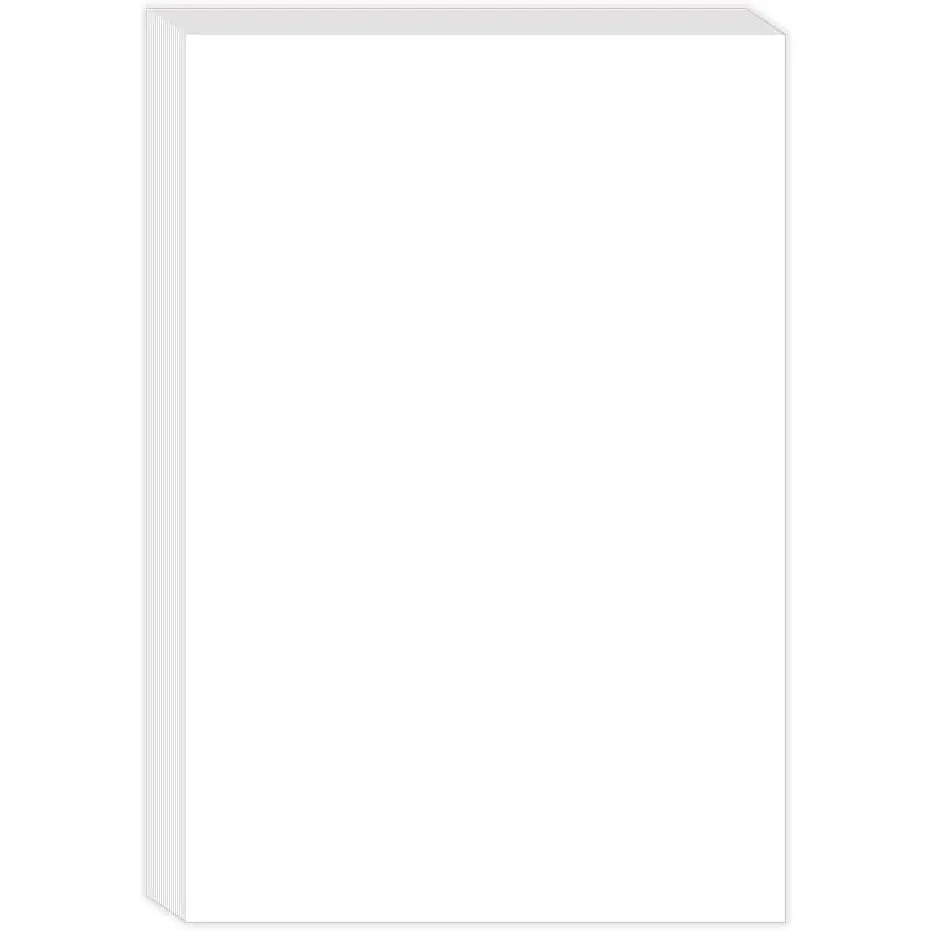 Half Letter Blank Printer Paper, 80 Sheets/160 Pages, 100gsm Blank Copy Paper, Blank Paper for Office & School,  for  Journal & Note Taking, 5.6" x 8.3"