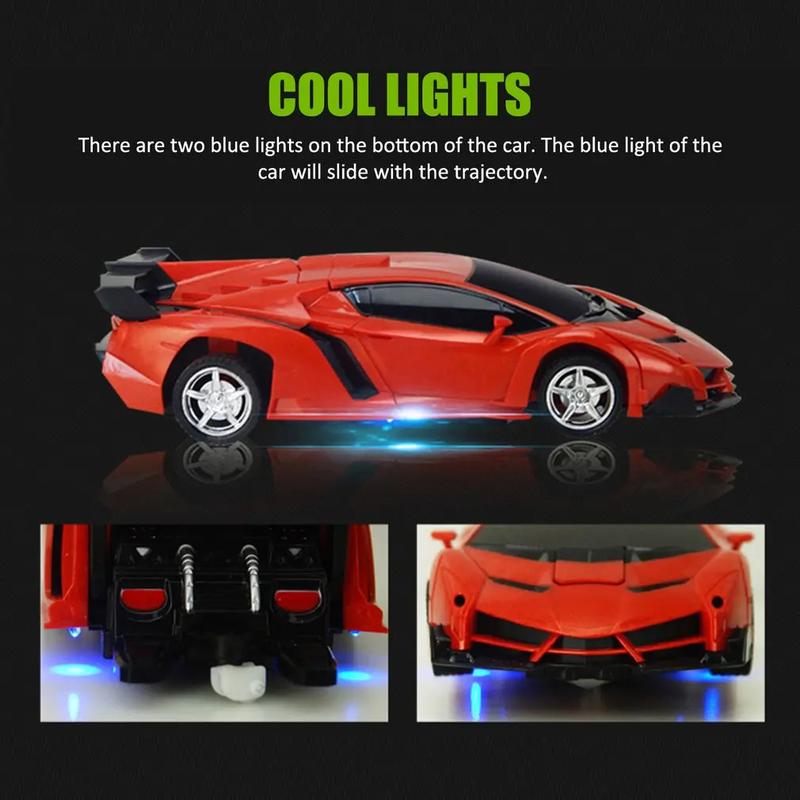 Kids Transforming RC Car Robot Sports Car 2 in 1 Deformation Toy with Remote Control for Age 3+ 4-7 8-12 boy Robot with Remote Control Rechargeable Alloy Cyber-Truck Transformable Mini Forklift Dual-Tire Drift High-Speed LED Off-Road Kids Transforming RC Car Robot Sports Car 2 in 1 Deformation Toy with Remote Control for Age 3+ 4-7 8-12 boy Robot with Remote Control Rechargeable Alloy Cyber-Truck Transformable Mini Forklift Dual-Tire Drift High-Speed LED Off-Road
