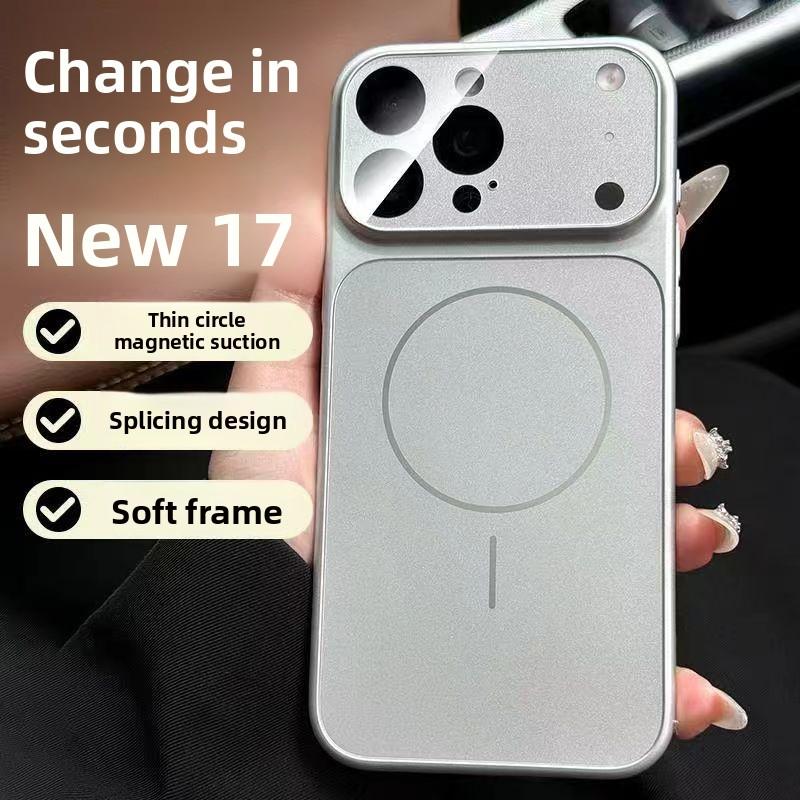 Instantly Transform into 17 Large Window Compatible with iPhone 16 Pro Max Phone Case Apple 17 Matte Anti-drop with Lens Protector 15