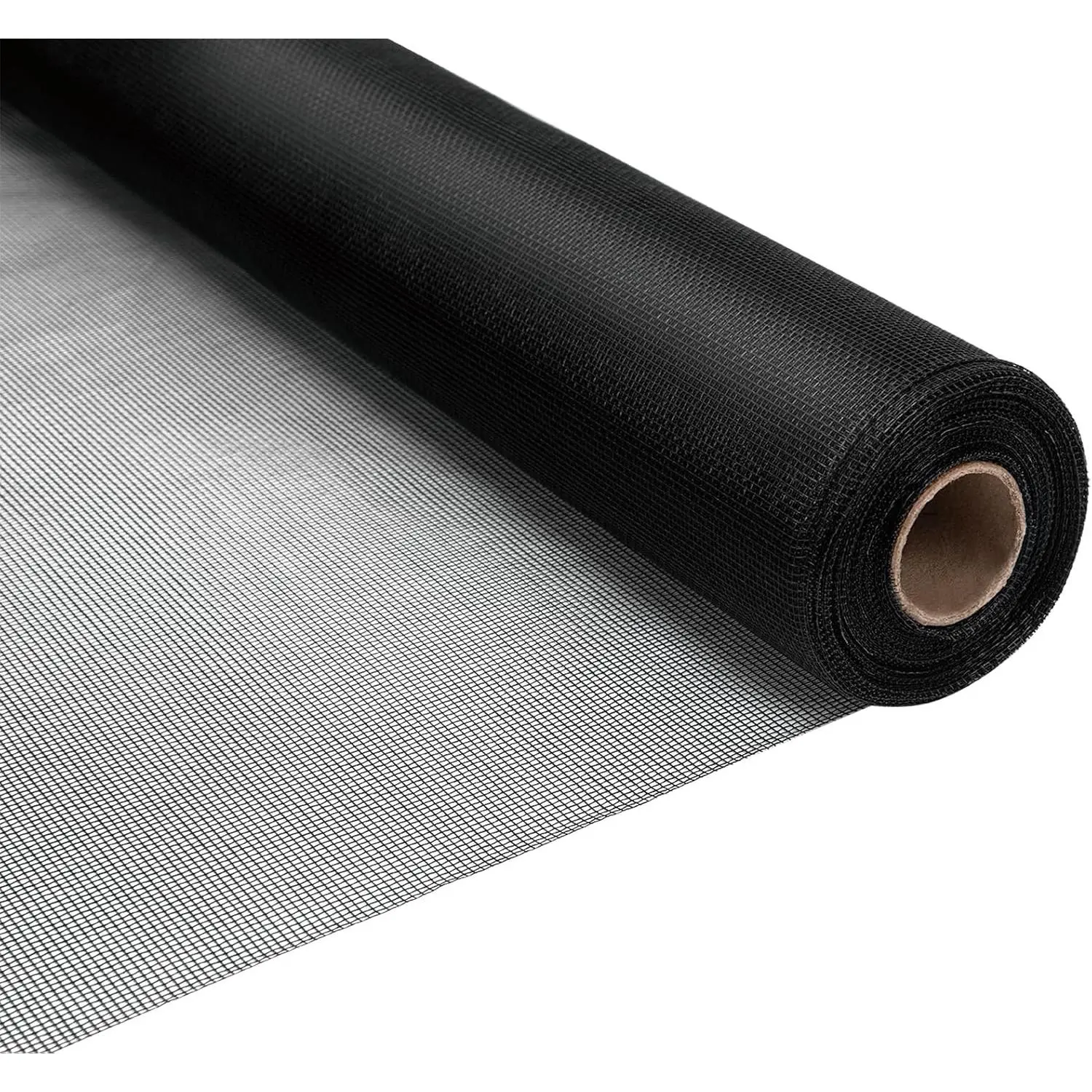Black Fiberglass Window Screen Replacement Mesh - 36in x 50ft Custom Size Long Roll, Suitable for House Windows, Doors