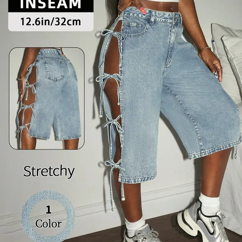Women's New Fashion Denim Pants, Spring & Summer Bottoms, Breathable Fabric, Trendy Streetwear Aesthetic Casual Fitted Jeans, Button Fly Design, Womenswear, Casual Comfy Jeans