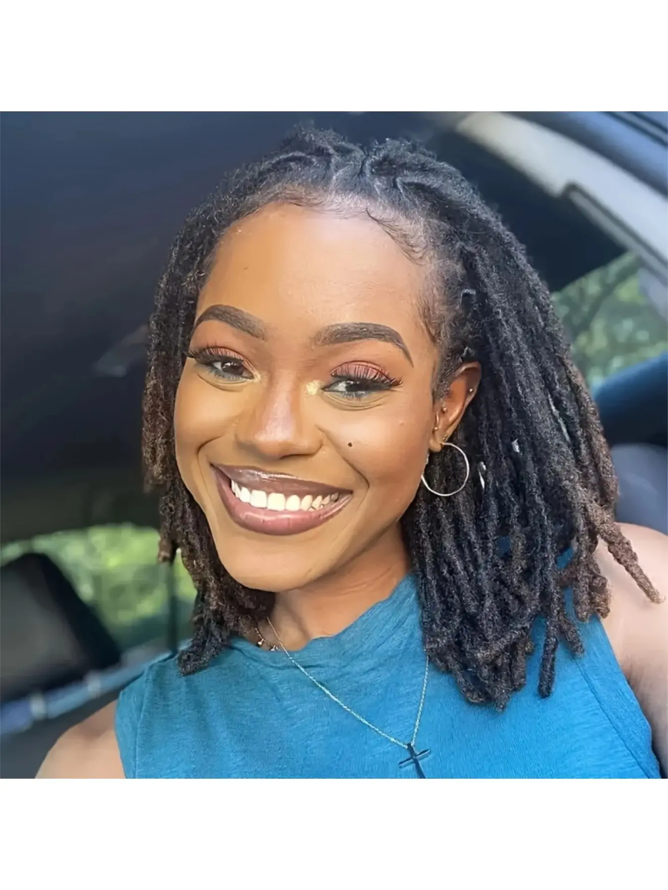 0.6cm Width 4-16 Inch 10 30 60 100 Strands Options 100% Human Hair Dreadlock Extensions Interlock Locs for Men Women Kids Full Handmade Human Loc Extensions