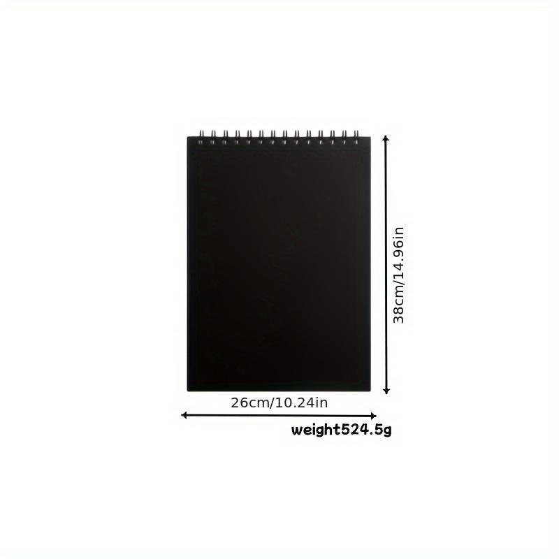 8K thick black art sketchbook - A4 size, party gift art paper drawing board, perfect for sketching and painting, sketching tool, suitable for party gifts, Christmas gifts