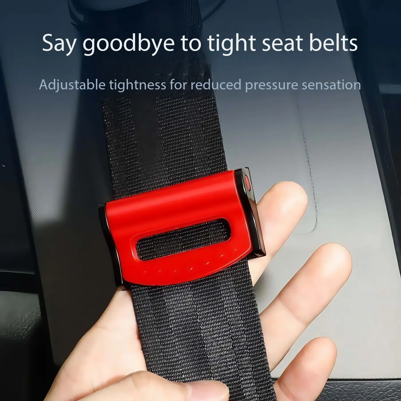 2pcs Car Interior Seatbelt Clips, Adjustable Seatbelt Buckle Limiter, Fixed Regulation Device, Essential Car Safety Accessories