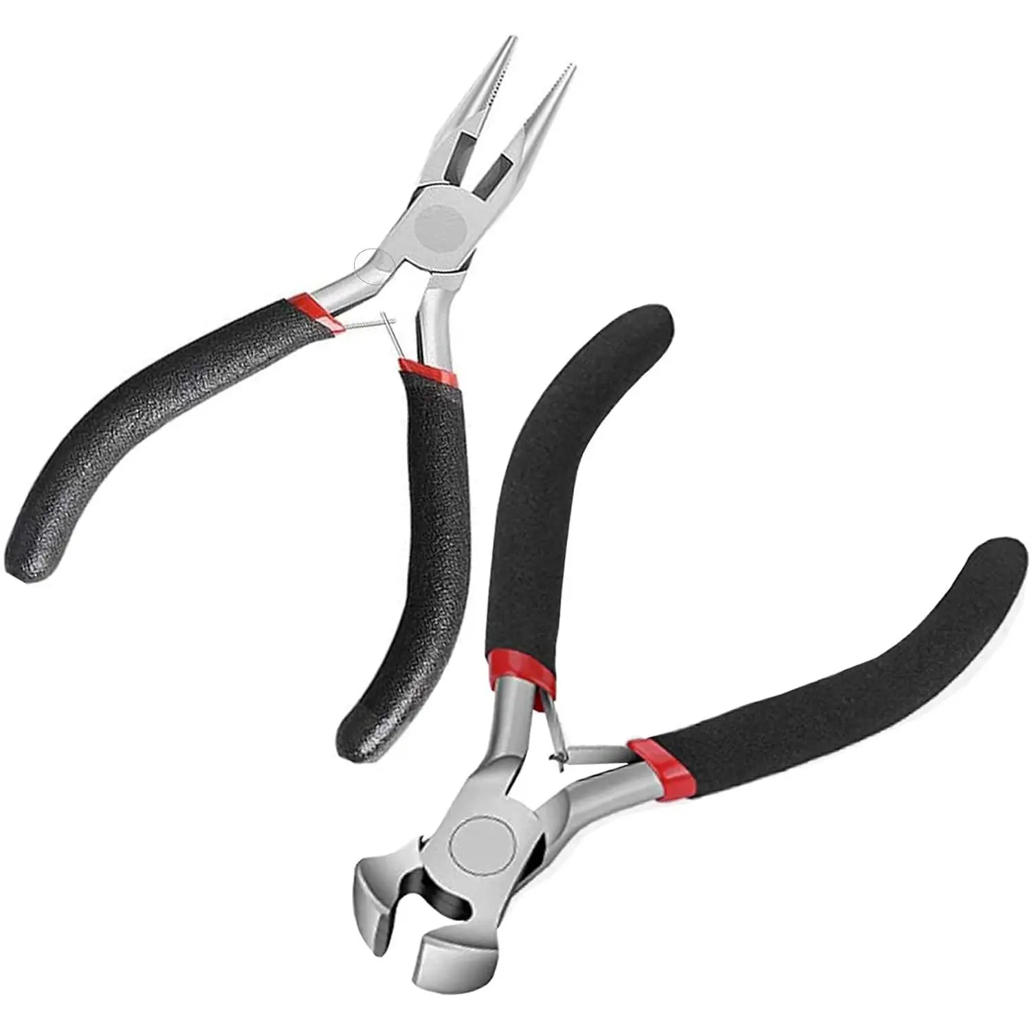 Zipper Repair Kit Tool- Zipper Install Pliers for  & Repair, Mini -Nose Plier And End-  Pliers 2 Packs